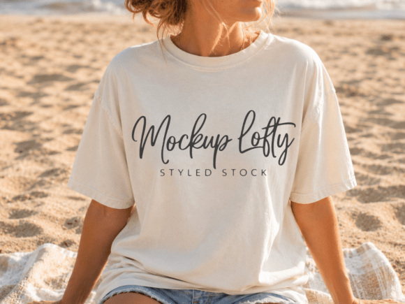Download Comfort Colors 1717 Ivory T-shirt Mockup - Colors Collection