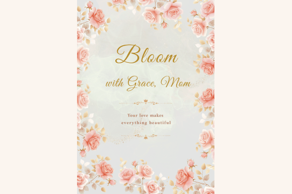 Download Elegant Floral Mother’s Day Card - Mother Collection
