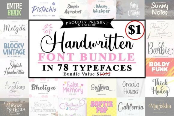 Download Handwritten Font Bundle - Hand Collection