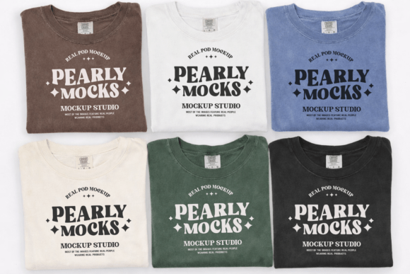 Download Comfort Colors C1717 Group Shirt Mockup - Colors Collection