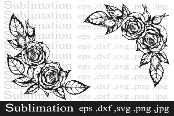 Download Rose Ornament Tattoo by Hand Drawing - Hand Collection