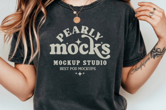 Download Comfort Colors 1717 Pepper Tshirt Mockup - Colors Collection