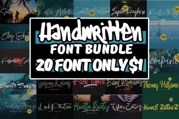 Download Handwritten Font Bundle - Hand Collection