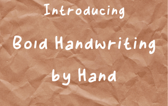 Download Bold Handwriting by Hand - Hand Collection