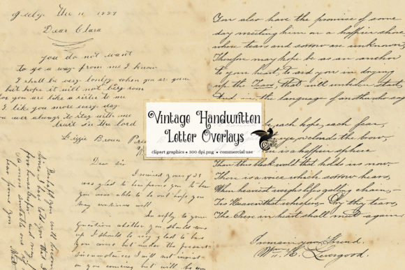 Download Vintage Handwritten Letters Overlays - Hand Collection