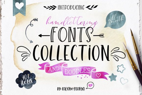 Download Handlettering Fonts Collection - Hand Collection