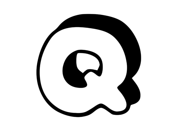 Download Friendly Shaded Comic Hand Drawn Mono Q - Hand Collection