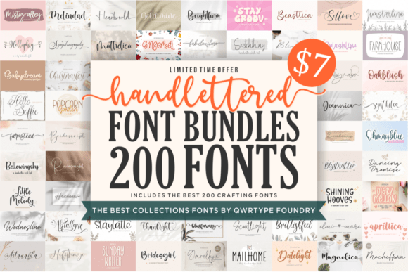 Download Hand Lettered Font Bundle - Hand Collection