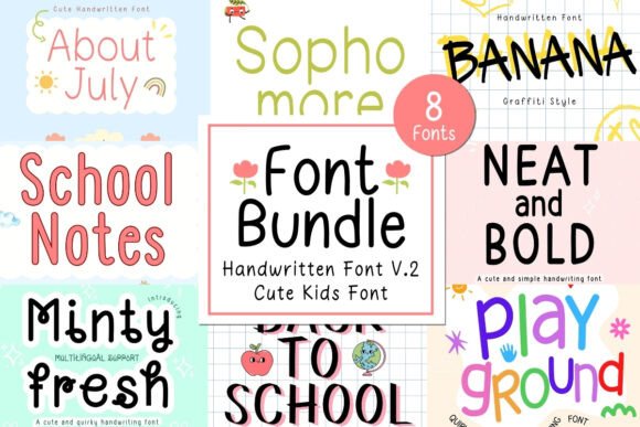 Download Neat &amp; Clean Handwritten Bundle V.2 - Hand Collection